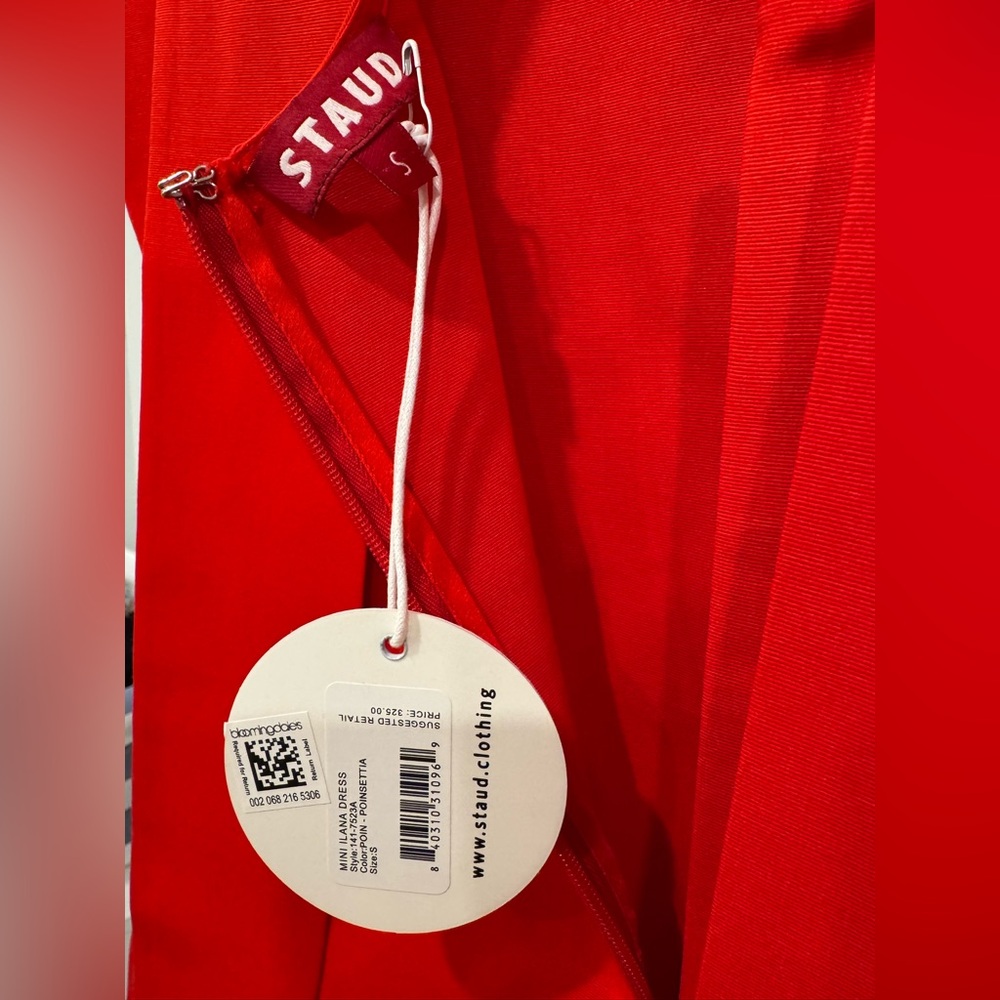 STAUD MINI ILANA DRESS POINSETTIA - Picture 6 of 7